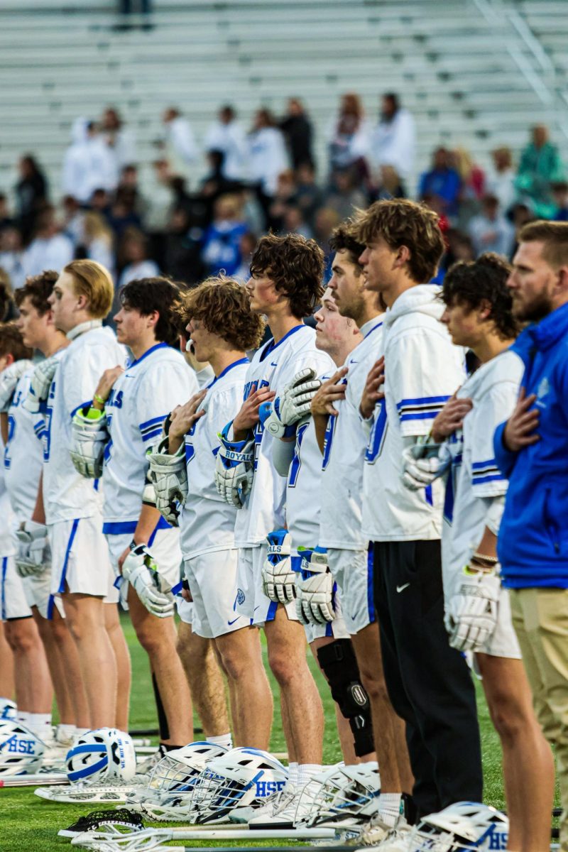 Another Angle of the HSE Boys Varsity Lacrosse Team