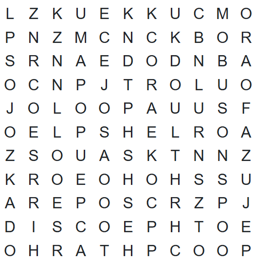 SMN Word Search 8/20/25